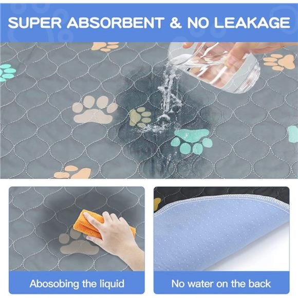 2PCS 100% Waterproof Whelping Training Mat for Puppy/Senior Dog - 24'' x 36'' - Picture 4 of 14